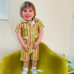 Joonbird Boys retro striped cabana set